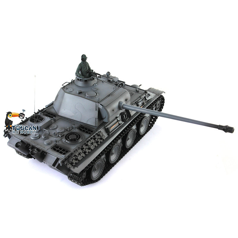 Henglong 1/16 TK7.0 Plastic German Panther G 3879 RTR RC Tank Model with BB Unit Infrared Combat Smoke Light Sound Metal Barrel