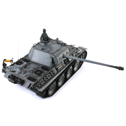 Henglong 1/16 TK7.0 Plastic German Panther G 3879 RTR RC Tank Model with BB Unit Infrared Combat Smoke Light Sound Metal Barrel