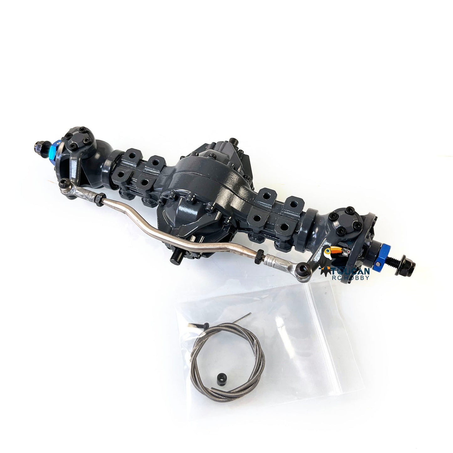 JDM Differential Metall Hinterachse Durch Achse Vorderachse für 1:14 Skala RC Traktor Lkw Dumper Kipper Anhänger Militär Auto Modell LESU TAMIYA