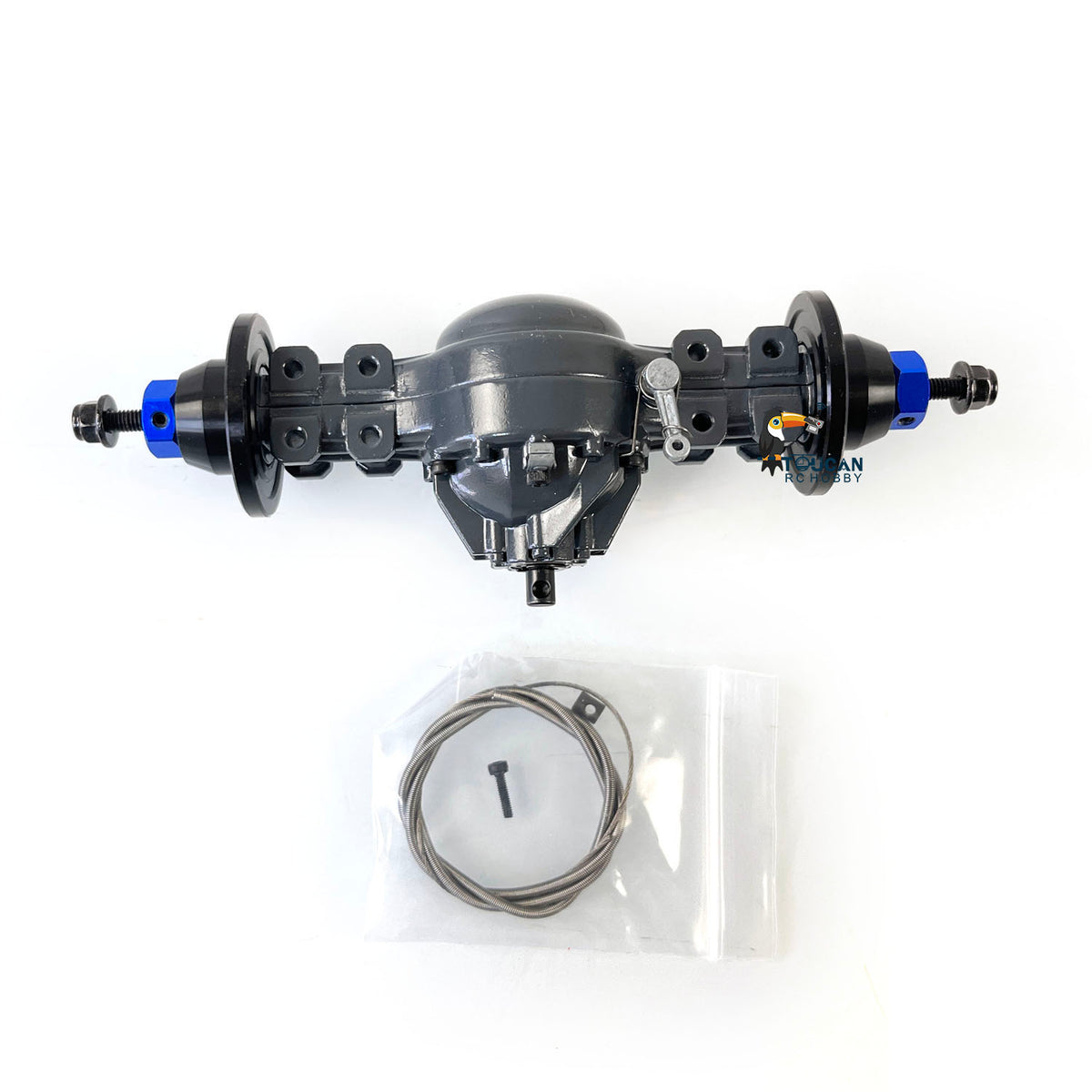 JDM Differential Metall Hinterachse Durch Achse Vorderachse für 1:14 Skala RC Traktor Lkw Dumper Kipper Anhänger Militär Auto Modell LESU TAMIYA