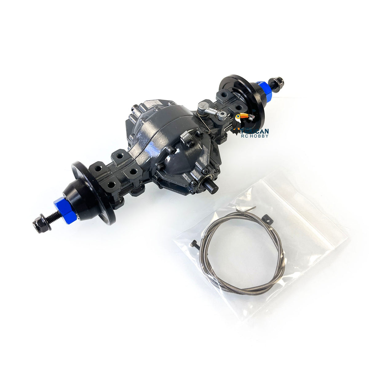 JDM Differential Metall Hinterachse Durch Achse Vorderachse für 1:14 Skala RC Traktor Lkw Dumper Kipper Anhänger Militär Auto Modell LESU TAMIYA