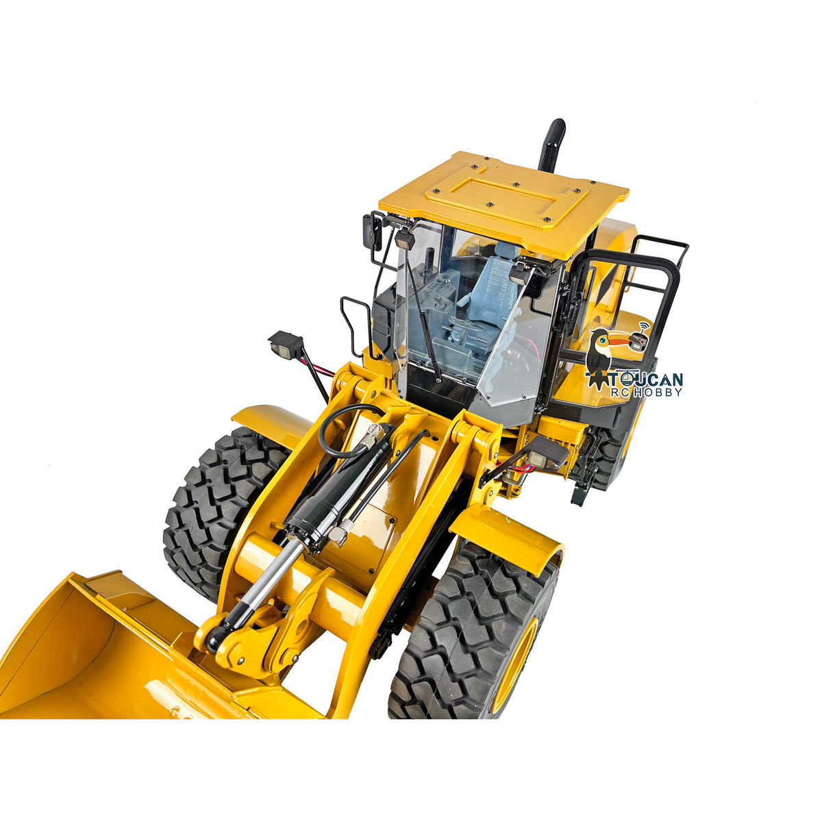TOUCAN RC HOBBY JZM DIM-C950 Metal 1/12 RC Hydraulic Loader Remote Control Construction Vehicle 3CH Valve 2-Speed Gearbox for Garden landscaping