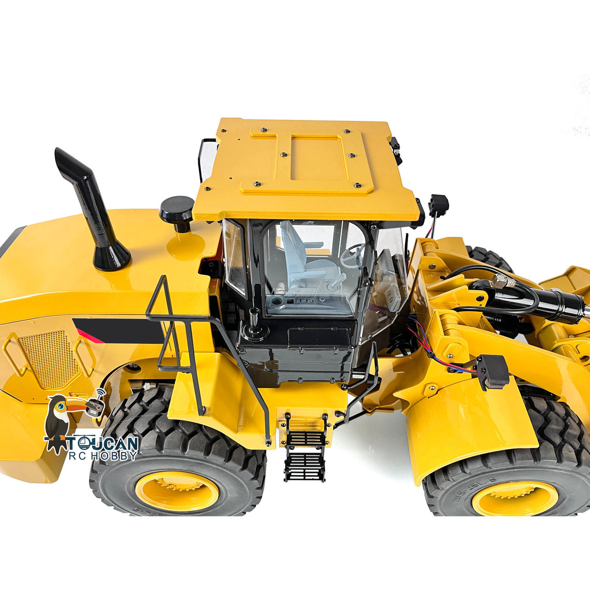 TOUCAN RC HOBBY JZM DIM-C950 Metal 1/12 RC Hydraulic Loader Remote Control Construction Vehicle 3CH Valve 2-Speed Gearbox for Garden landscaping