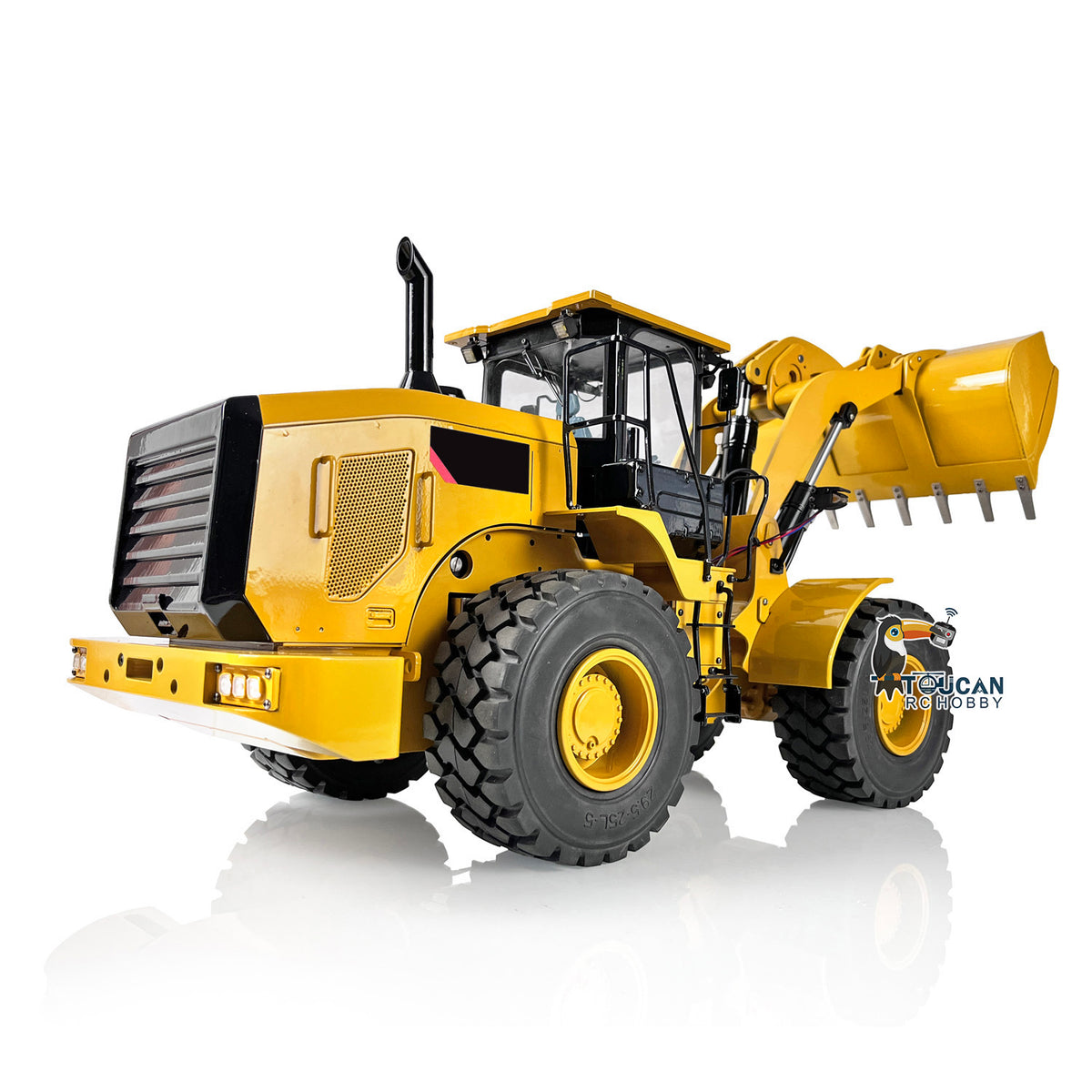 TOUCAN RC HOBBY JZM DIM-C950 Metal 1/12 RC Hydraulic Loader Remote Control Construction Vehicle 3CH Valve 2-Speed Gearbox for Garden landscaping