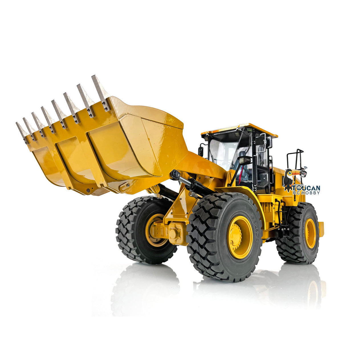 TOUCAN RC HOBBY JZM DIM-C950 Metal 1/12 RC Hydraulic Loader Remote Control Construction Vehicle 3CH Valve 2-Speed Gearbox for Garden landscaping