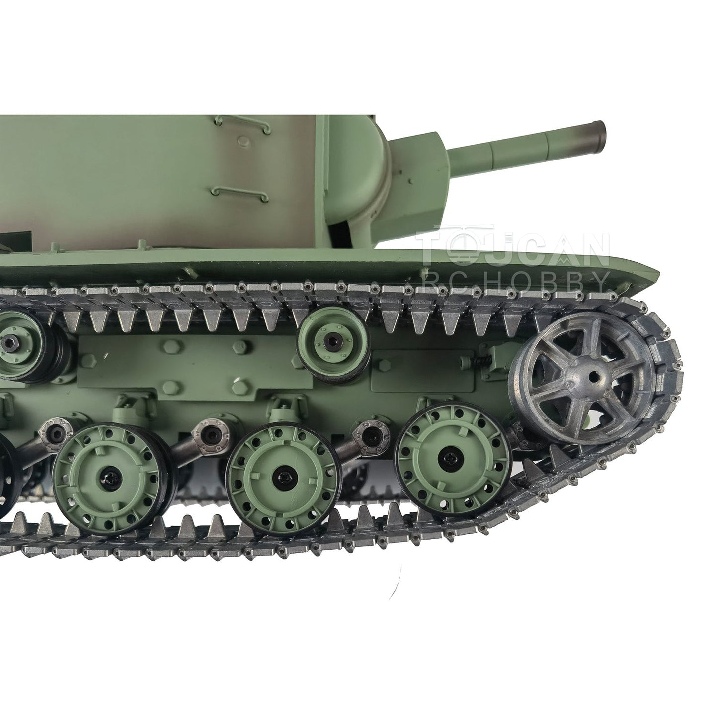 Henglong 1/16 TK7.0 Promotion Soviet KV-2 RTR RC Tank 3949 FPV Barrel Recoil 360 Degrees Turret Smoke IR BB Metal Tracks Sprockets Idlers Wheels Gearbox