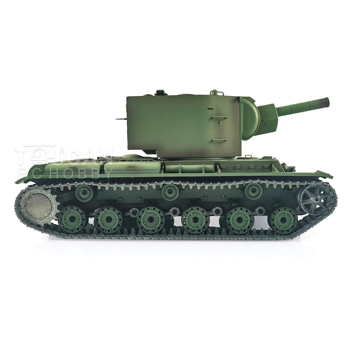Henglong 1/16 TK7.0 Promotion Soviet KV-2 RTR RC Tank 3949 FPV Barrel Recoil 360 Degrees Turret Smoke IR BB Metal Tracks Sprockets Idlers Wheels Gearbox
