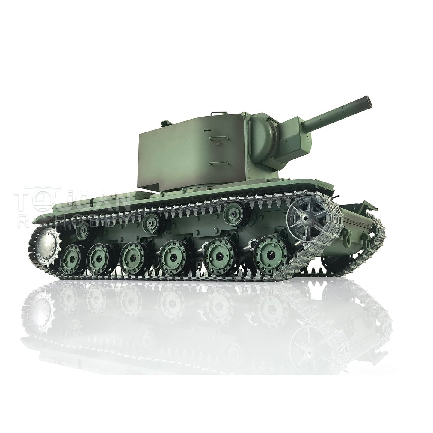 Henglong 1/16 TK7.0 Promotion Soviet KV-2 RTR RC Tank 3949 with Barrel Recoil BB IR Smoke Effect Metal Tracks Sprockets Idlers Wheels