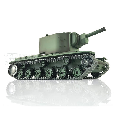 Henglong 1/16 TK7.0 Promotion Soviet KV-2 RTR RC Tank 3949 FPV Barrel Recoil 360 Degrees Turret Smoke IR BB Metal Tracks Sprockets Idlers Wheels Gearbox