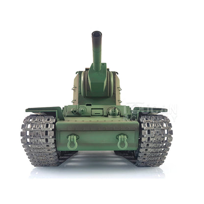Henglong 1/16 TK7.0 Promotion Soviet KV-2 RTR RC Tank 3949 with Barrel Recoil BB IR Smoke Effect Metal Tracks Sprockets Idlers Wheels