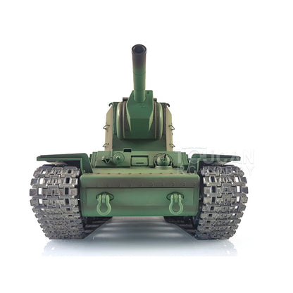 Verbesserter Henglong 1/16 TK7.0 Sowjetischer KV-2 Gigant, fahrbereit, ferngesteuerter Panzer, 3949, 360-Grad-Turm, FPV-Sound, Rauch, Metallketten
