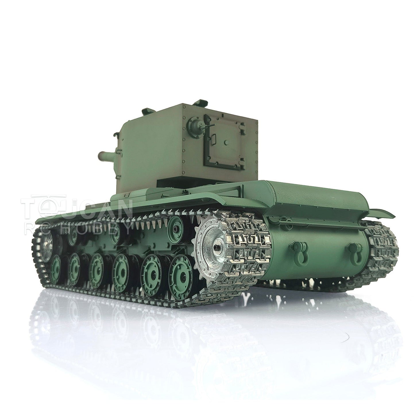 Henglong 1/16 TK7.0 Promotion Soviet KV-2 RTR RC Tank 3949 with Barrel Recoil BB IR Smoke Effect Metal Tracks Sprockets Idlers Wheels