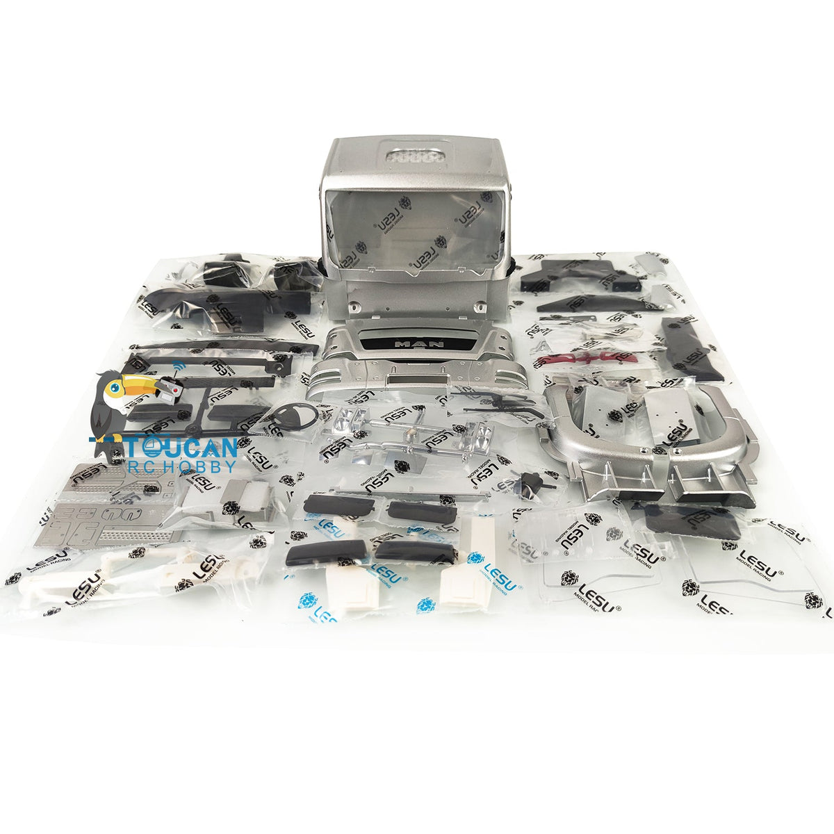 TOUCAN RC HOBBY LESU 1/14 8x8 Radio Controlled Metal Roll on/off Hydraulic Truck A0014 Crane Dumper Tipper Reversing Valve Motor Servo ESC DIY Car Model