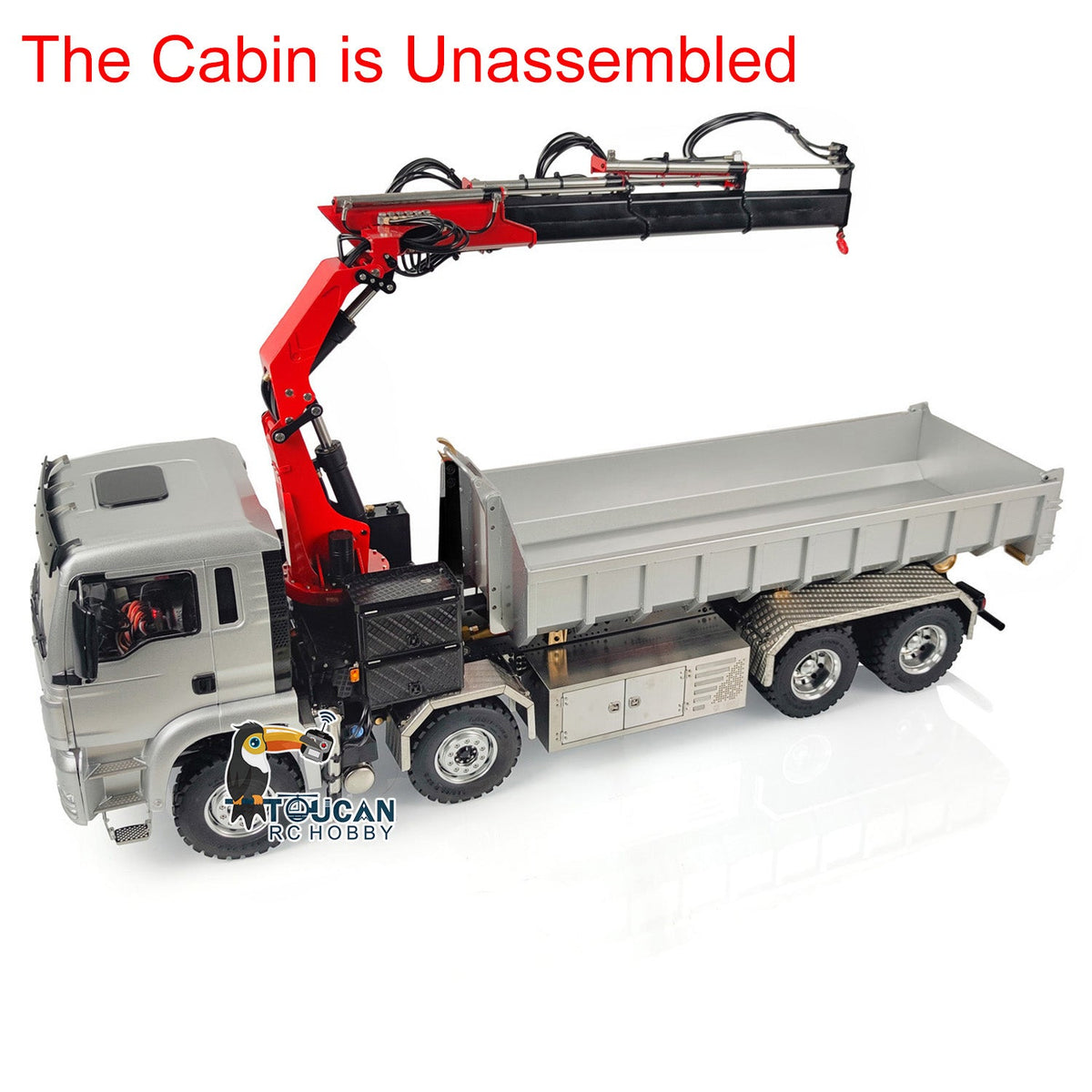 TOUCAN RC HOBBY LESU 1/14 8x8 Radio Controlled Metal Roll on/off Hydraulic Truck A0014 Crane Dumper Tipper Reversing Valve Motor Servo ESC DIY Car Model