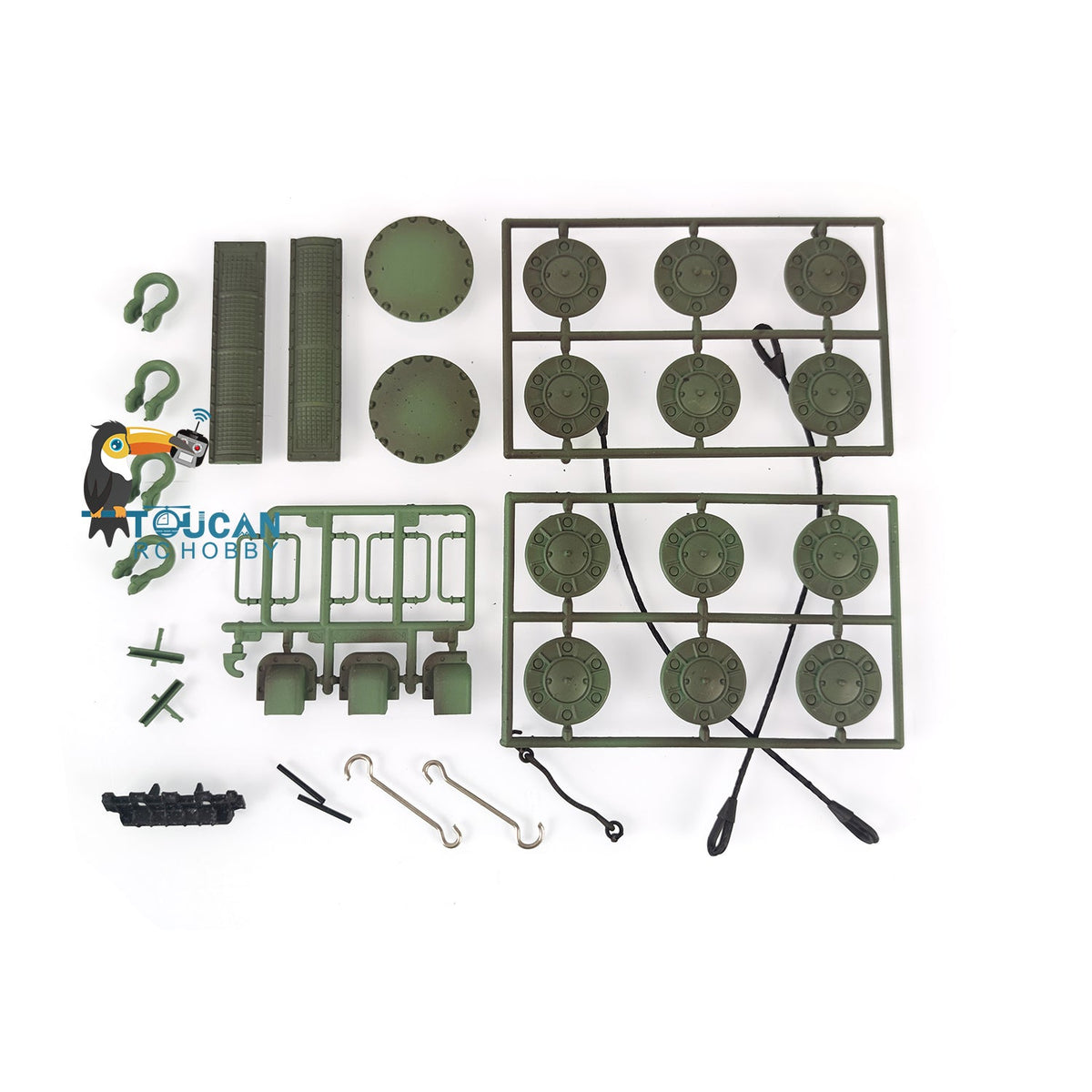 Henglong 1/16 Soviet KV-2 Giant 3949 RTR RC Tank Decoration Plastic Parts Bag