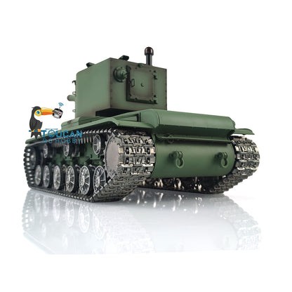 Henglong 1/16 TK7.0 Profession Soviet KV-2 Gigant 3949 RTR RC Tank BB IR 360 Degrees Turret Barrel Recoil Metal Gearbox Track Sprockets Idlers Road Wheels