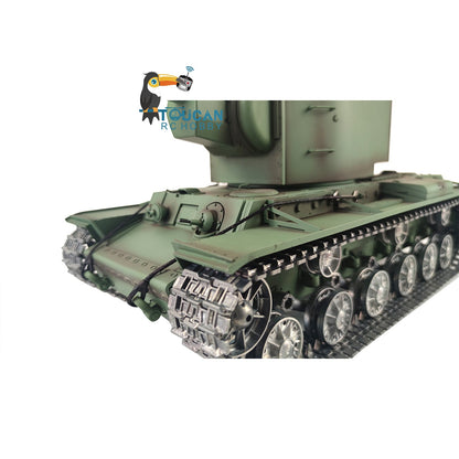 Henglong 1/16 TK7.0 Profession Soviet KV-2 Gigant 3949 RTR RC Tank BB IR 360 Degrees Turret Barrel Recoil Metal Gearbox Track Sprockets Idlers Road Wheels