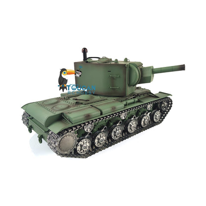 Henglong 1/16 TK7.0 Profession Soviet KV-2 Gigant 3949 RTR RC Tank BB IR 360 Degrees Turret Barrel Recoil Metal Gearbox Track Sprockets Idlers Road Wheels