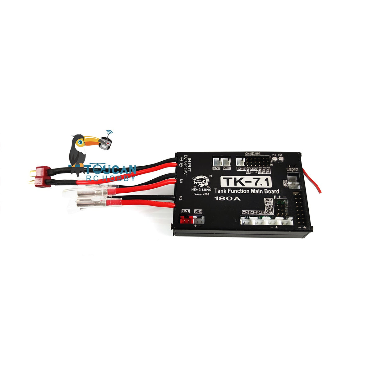 IN Stock Henglong 7.1 Multi-Function Main Board Metal Exterior Casing Leopard 2A6 M1A2 Sound for 1/16 RC Tank 7.1 7.0 Radio Controller