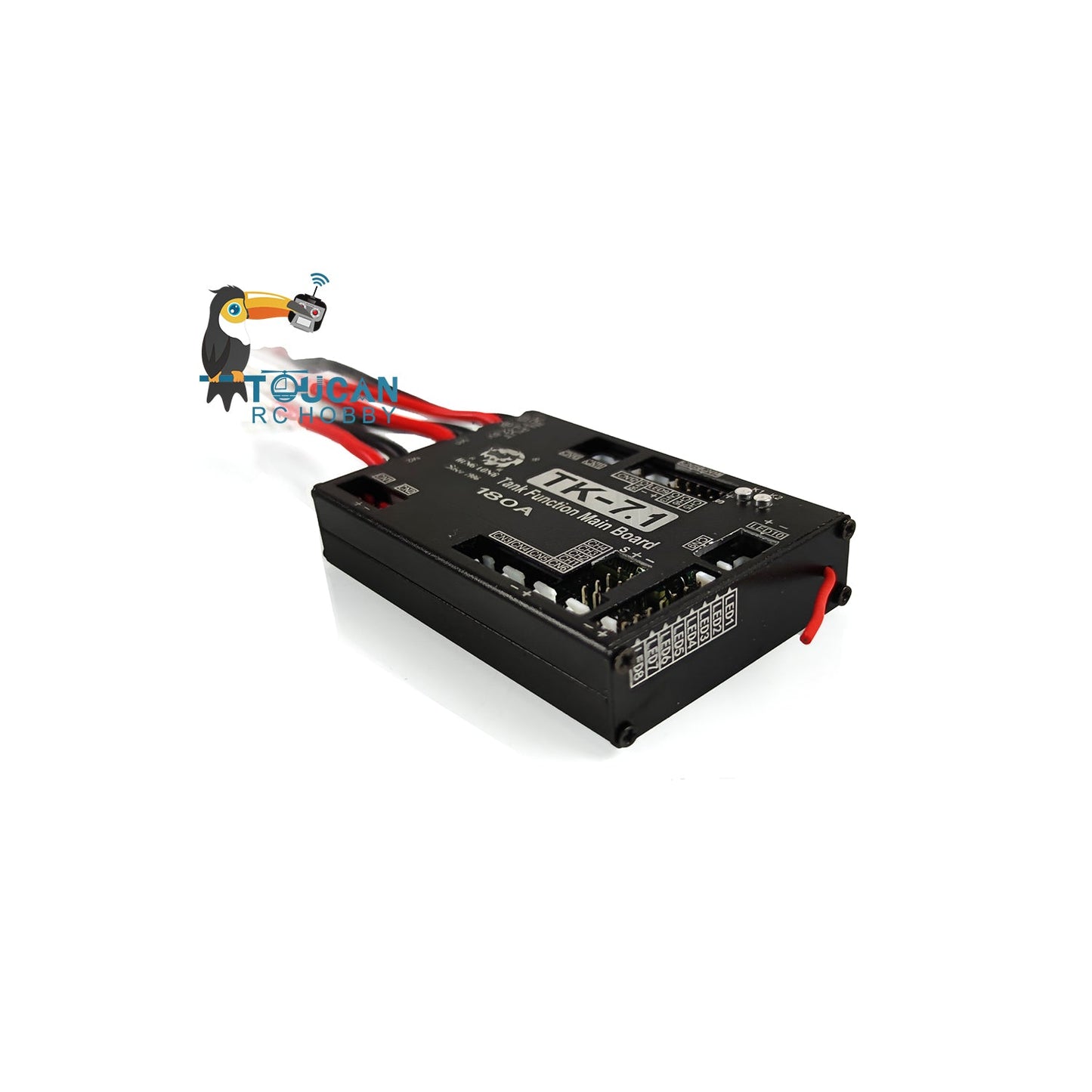 IN Stock Henglong 7.1 Multi-Function Main Board Metal Exterior Casing Leopard 2A6 M1A2 Sound for 1/16 RC Tank 7.1 7.0 Radio Controller