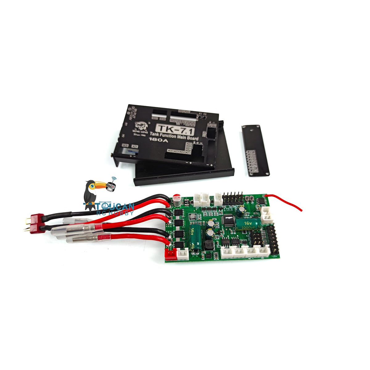 IN Stock Henglong 7.1 Multi-Function Main Board Metal Exterior Casing Leopard 2A6 M1A2 Sound for 1/16 RC Tank 7.1 7.0 Radio Controller