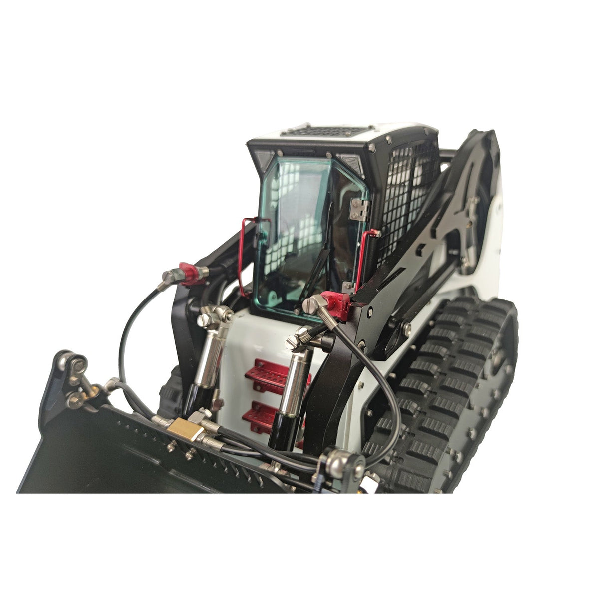 TOUCAN RC HOBBY LESU 1/14 RC Tracked Skid-Steer Loader Aoue LT5 Metal Hydraulic DIY Model Gripper Dozer Hay Clamp Dozer Blade Gripper Sweeper Hay Clamp