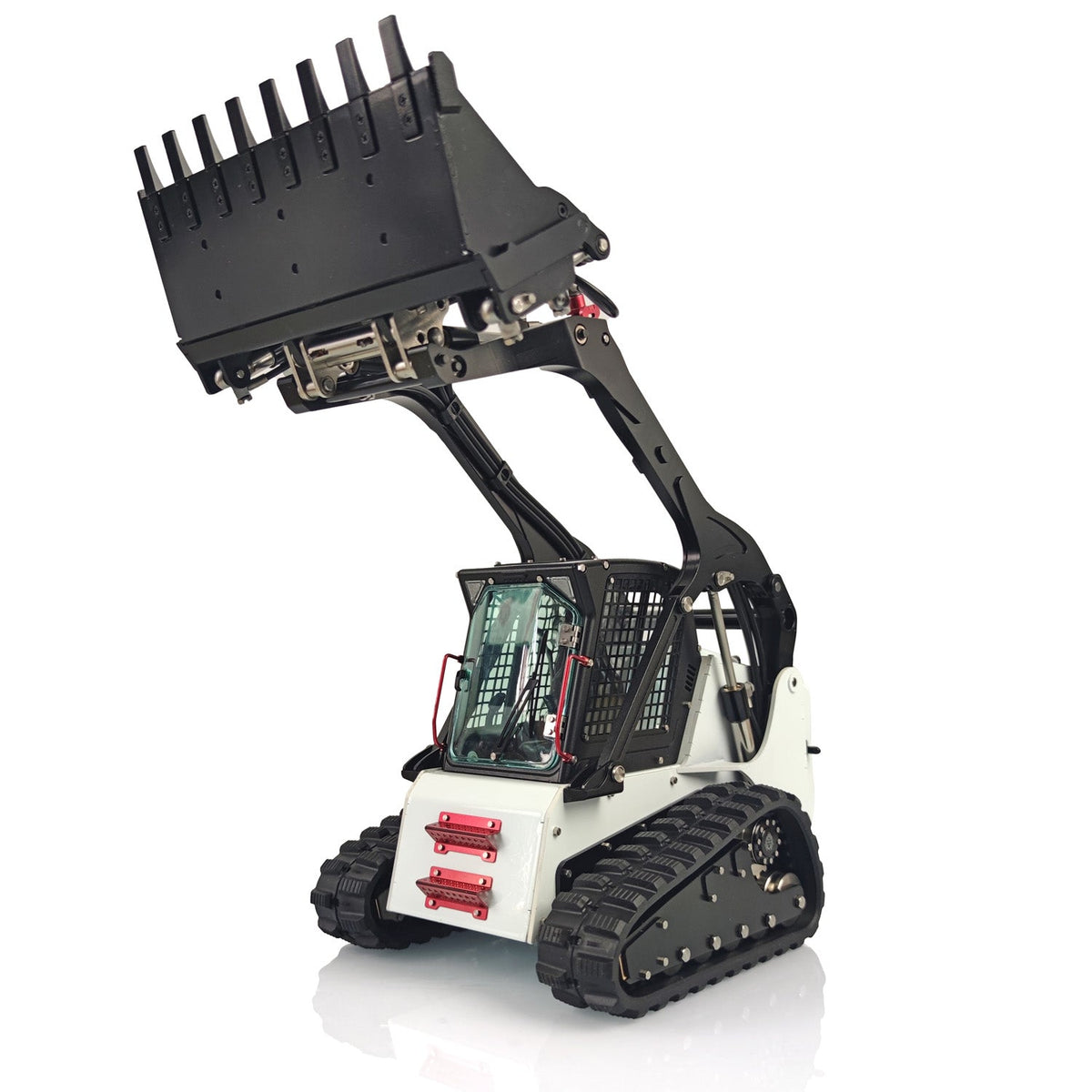 TOUCAN RC HOBBY LESU 1/14 RC Tracked Skid-Steer Loader Aoue LT5 Metal Hydraulic DIY Model Gripper Dozer Hay Clamp Dozer Blade Gripper Sweeper Hay Clamp