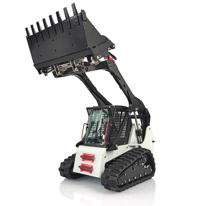 TOUCAN RC HOBBY LESU 1/14 RC Tracked Skid-Steer Loader Aoue LT5 Metal Hydraulic DIY Model Gripper Dozer Hay Clamp Dozer Blade Gripper Sweeper Hay Clamp