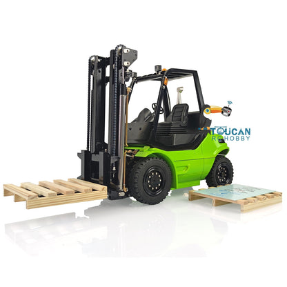 TOUCAN RC HOBBY 1/14 Metal LESU Assembled and Painted RC RTR Model forklift Truck Light Sound Motor Servo ESC Flysky FS Transmitter Receiver