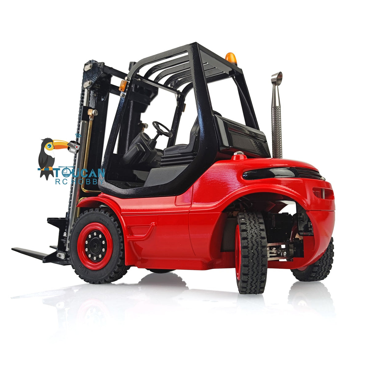 TOUCAN RC HOBBY LESU RC 1/14 Hydraulic forklift Transfer Car Truck Model ESC Motor Light Sound System Metal Front Rear Wheel Hub Toolbox