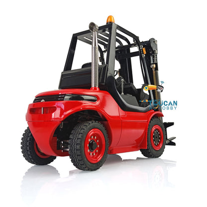 TOUCAN RC HOBBY LESU RC 1/14 Hydraulic forklift Transfer Car Truck Model ESC Motor Light Sound System Metal Front Rear Wheel Hub Toolbox