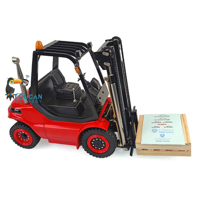 TOUCAN RC HOBBY LESU RC 1/14 Hydraulic forklift Transfer Car Truck Model ESC Motor Light Sound System Metal Front Rear Wheel Hub Toolbox