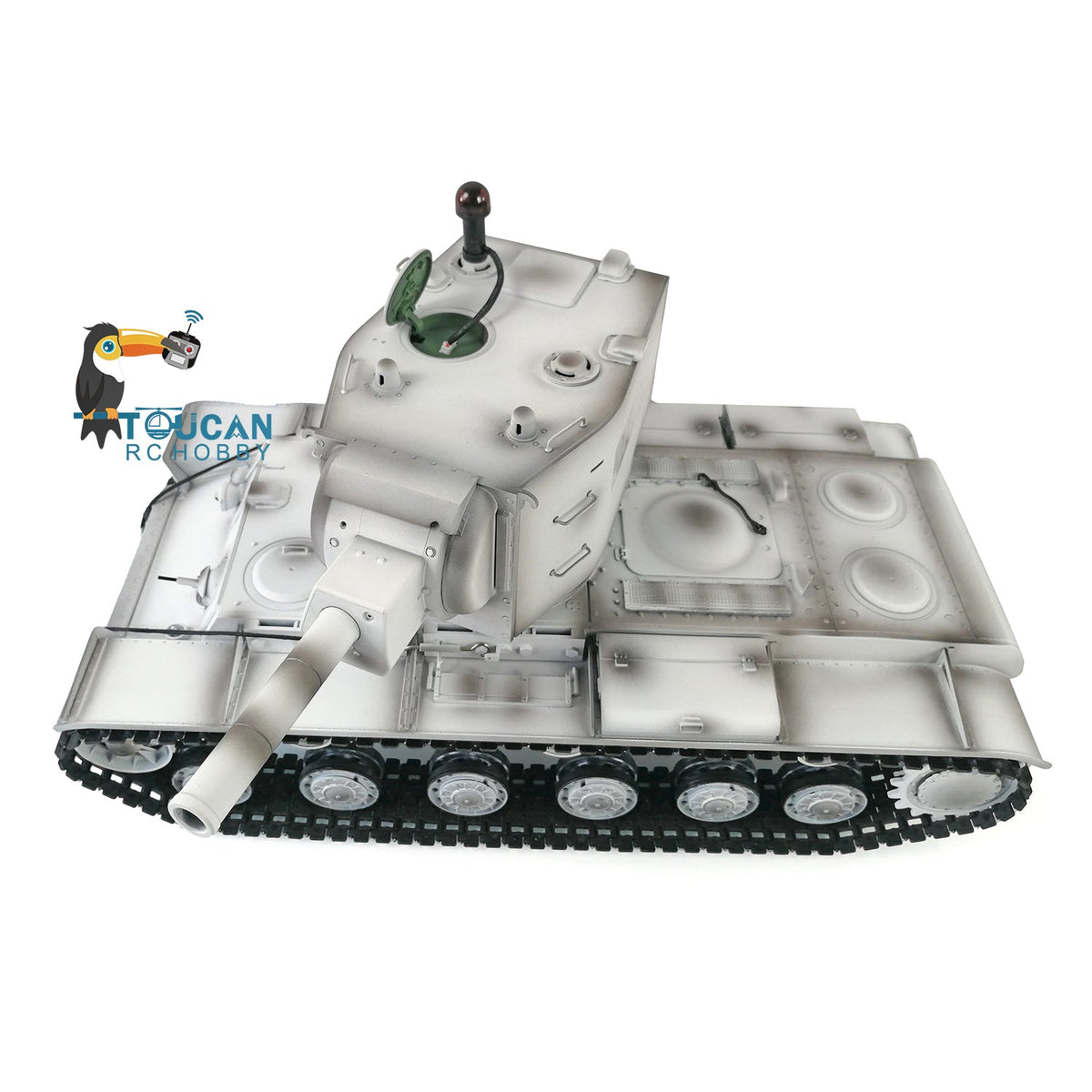 Henglong 1/16 TK7.0 Promotion Soviet KV-2 RTR RC Tank 3949 with Barrel Recoil BB IR Smoke Effect Metal Tracks Sprockets Idlers Wheels