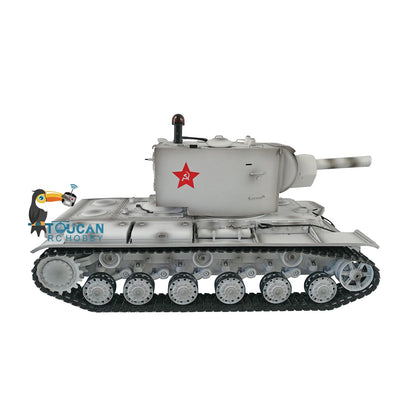 Henglong 1/16 TK7.0 Soviet KV-2 Gigant 3949 RTR RC Tank Barrel Recoil BB IR 360 Degrees Turret Metal Tracks Gearbox Sprockets Idlers Road Wheels
