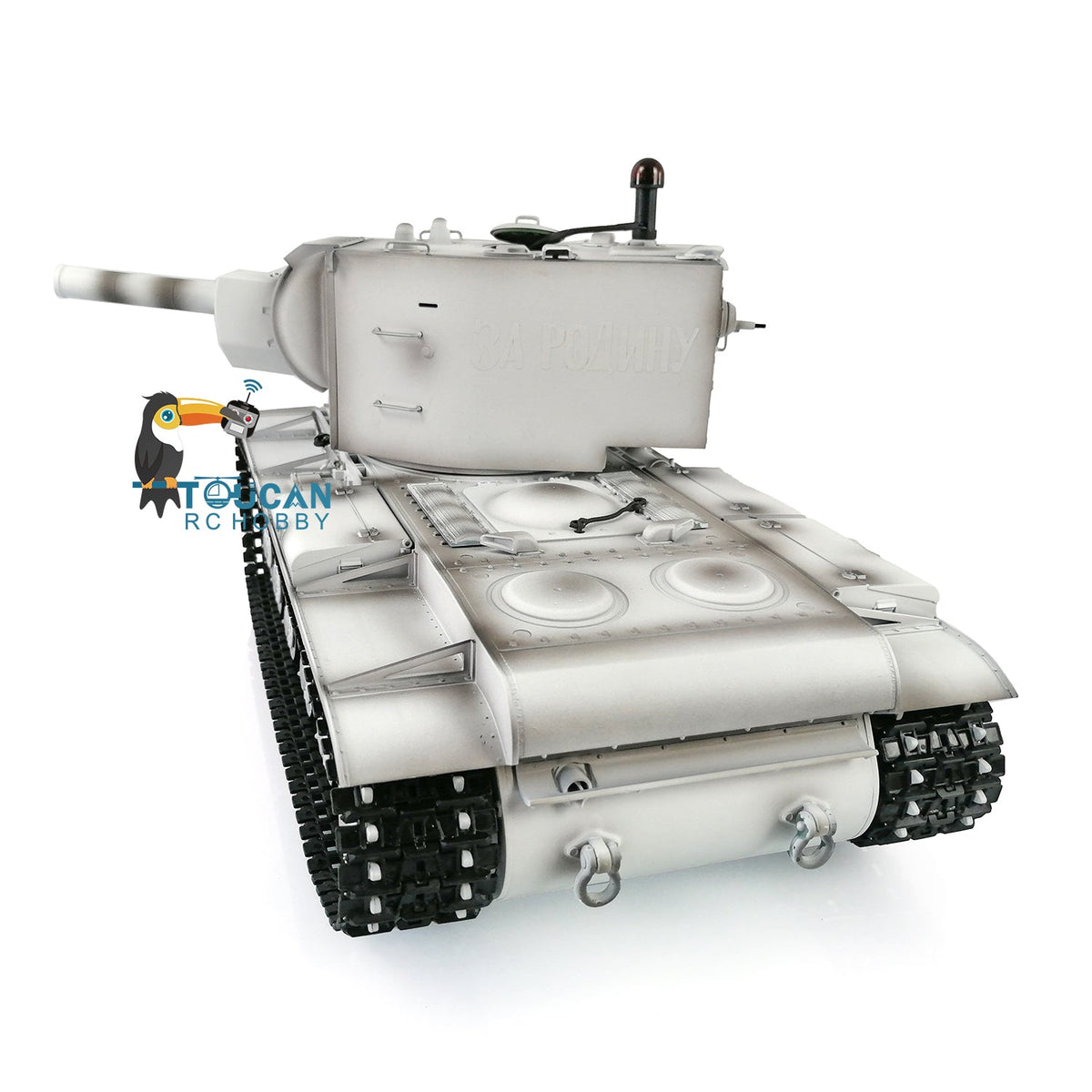 Henglong 1/16 TK7.0 Soviet KV-2 Gigant 3949 RTR RC Tank Barrel Recoil BB IR 360 Degrees Turret Metal Tracks Gearbox Sprockets Idlers Road Wheels