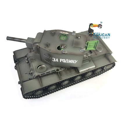 Henglong 1/16 TK7.0 Plastic Soviet KV-2 3949 RTR RC Tank with Barrel Recoil BB Unit Infrared Combat Smoke Sound Light System