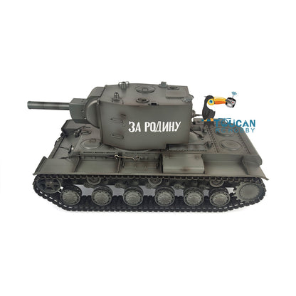Henglong 1/16 TK7.0 Soviet KV-2 Gigant 3949 RTR RC Tank Barrel Recoil BB IR 360 Degrees Turret Metal Tracks Gearbox Sprockets Idlers Road Wheels