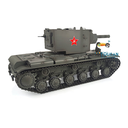 Henglong 1/16 TK7.0 Soviet KV-2 Gigant 3949 RTR RC Tank Barrel Recoil BB IR 360 Degrees Turret Metal Tracks Gearbox Sprockets Idlers Road Wheels