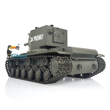 Henglong 1/16 TK7.0 Soviet KV-2 Gigant 3949 RTR RC Tank Barrel Recoil BB IR 360 Degrees Turret Metal Tracks Gearbox Sprockets Idlers Road Wheels