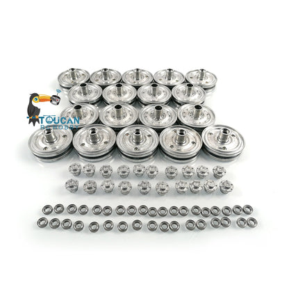 IN Stock Heng Long Metal Road Wheels Without Suspension Arms Suitable For 1/16 TK60 TK70 German King Tiger RC Tank 3888A Spare Parts