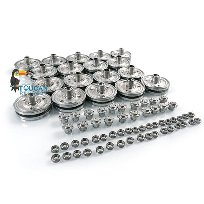 IN Stock Heng Long Metal Road Wheels Without Suspension Arms Suitable For 1/16 TK60 TK70 German King Tiger RC Tank 3888A Spare Parts