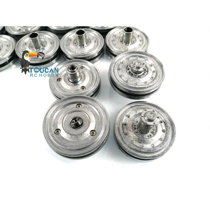 IN Stock Heng Long Metal Road Wheels Without Suspension Arms Suitable For 1/16 TK60 TK70 German King Tiger RC Tank 3888A Spare Parts