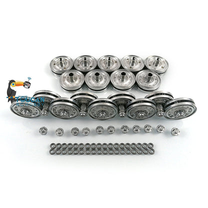 IN Stock Heng Long Metal Road Wheels Without Suspension Arms Suitable For 1/16 TK60 TK70 German King Tiger RC Tank 3888A Spare Parts