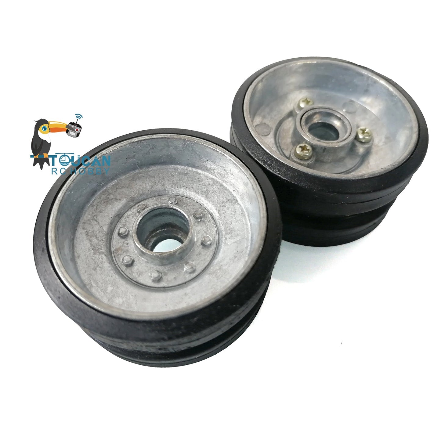 IN Stock Full Metal Road Wheels Without Suspension Arms For 1/16 Scale 2.4Ghz Henglong German Leopard2A6 RC Tank 3889 Spare Parts