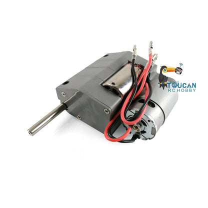 Henglong 1/16 Double Flow Gearbox L65mm H65mm 60mm With Plastic Shell Metal Gears 1/39 Gear Ratio For Customized Metal RC Tank
