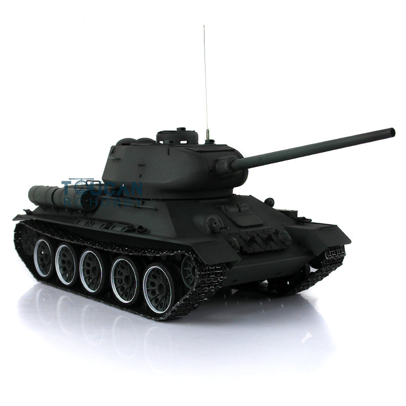 Henglong 1/16 TK7.0 Soviet Union T34-85 3909 RTR RC Tank BB IR Barrel Recoil 360 Degrees Turret Metal Tracks Sprockets Idlers Road Wheels