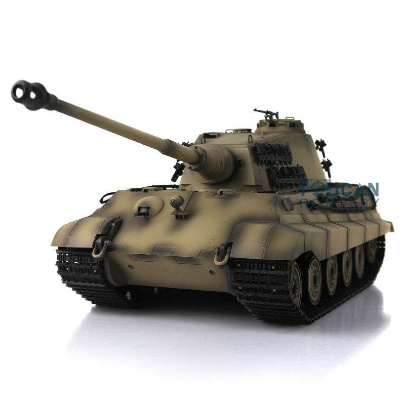 Henglong 1/16 TK7.0 Plastic German King Tiger RTR RC Tank Model 3888A Sound Light Smoke BB Infrared Combat Metal Barrel