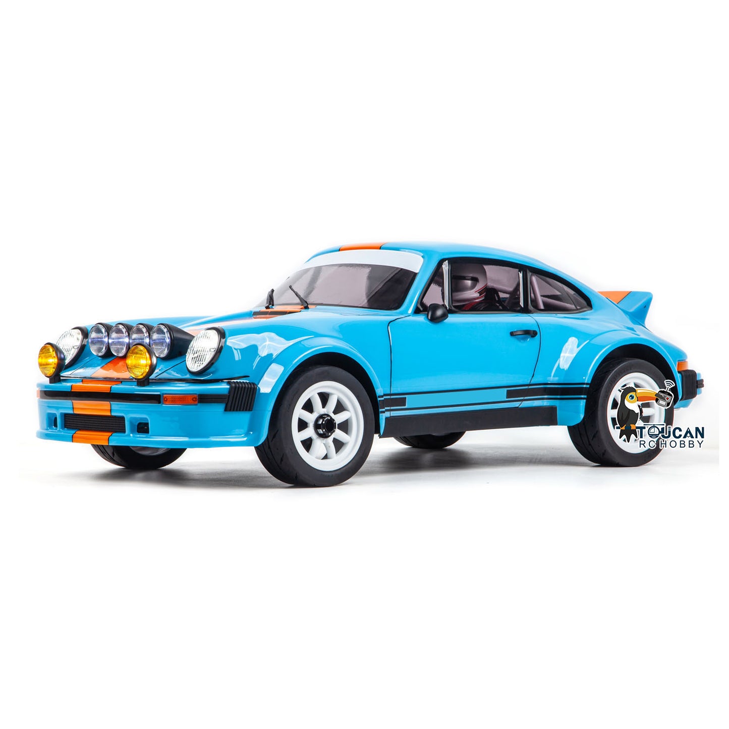 TRACTION HOBBY 1/6 Remote Control Rally Car 4X4 RC Vehicle Metal Chassis Light System Independent Suspension No Battery Charger