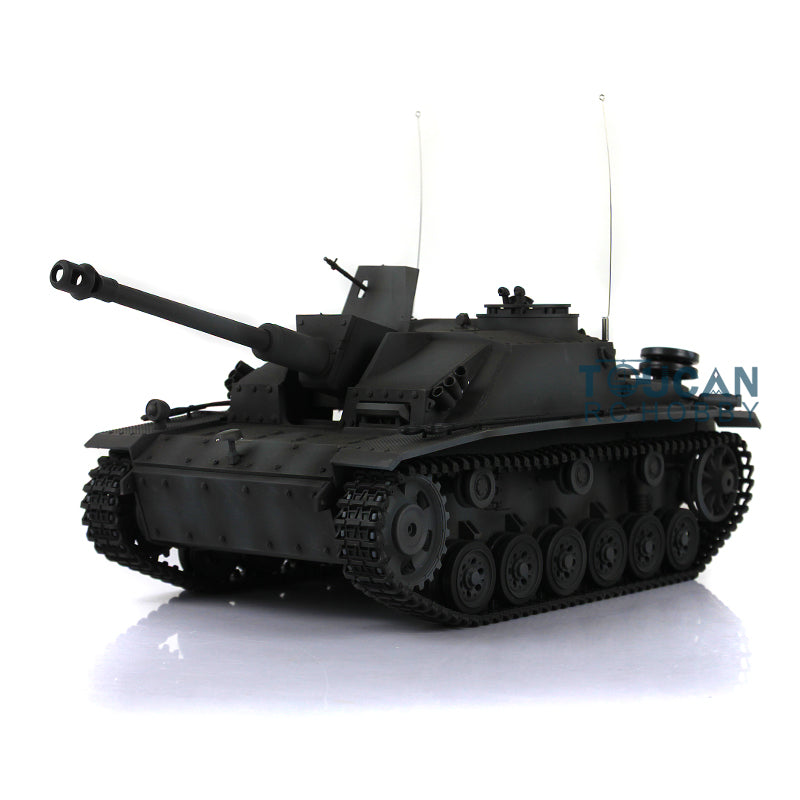 Henglong Plastic 1/16 TK7.0 German Stug III 3868 RTR RC Tank Model Infrared Combat BB Unit Smoke Lights 2 Sounds Metal Barrel