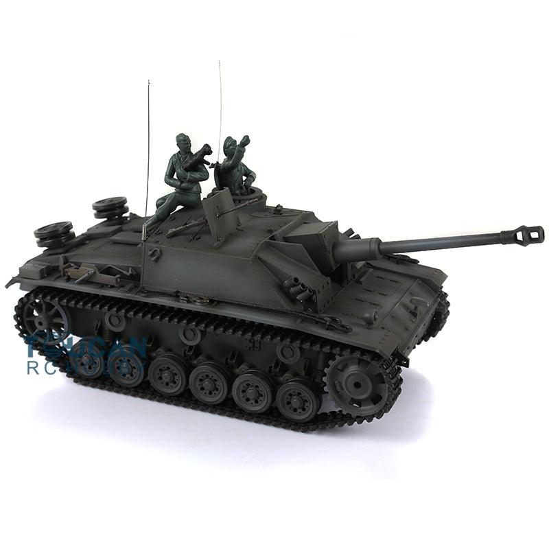 Henglong 1/16 TK7.0 Profession German Stug III 3868 RTR RC Tank IR BB Smoke Unit Metal Tracks Sprockets Idlers Road Wheels Barrel Gearbox